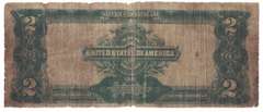 1899 $2 US Paper Money Two Dollar Silver Certificate Banknote