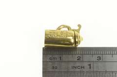 10K Yellow Gold 3D German Beer Stein HB Hofbrauhaus Charm/Pendant