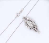 Masterpiece 18kt White Gold Diamond Pendant on Chain
