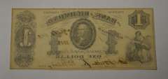 April 1862 bank Of Richmond $1, Lightly Circulated.