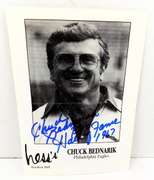 Chuck Bednarik HOF 1967 Autographed Print