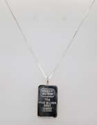 925 Sterling Silver 10 Gram Credit Suisse Pendant on Chain