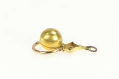 Gold Filled Victorian Sphere Ball Ring Dangle Statement Pendant