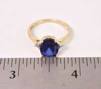Darling Sapphire and Diamond Ring in Yellow Gold