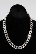 Italian .925 Sterling Silver 13mm Curb Link Chain 20 Inches