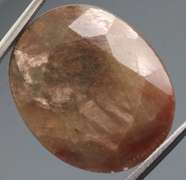 Unbelievable 18.46ct earth toned faceted Sapphire