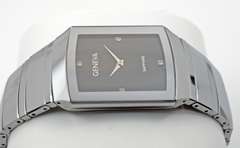 Enticing Men's Geneva Quartz and Diamond Watch