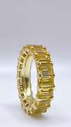 Sterling Silver Gemstone Eternity Band Ring