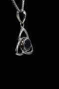 Sterling Silver Natural Garnet Gemstone Pendant