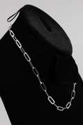 Italian .925 Sterling Silver 5.5mm Paperclip Chain 16 Inches