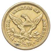 1858-C $2.50 Liberty Head Gold Quarter Eagle