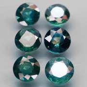 Heated only! 4.33ct round cut Australian Sapphire set