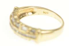 14K Yellow Gold 0.75 Ctw Baguette Diamond Wedding Band Ring