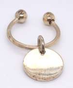 Vintage Sterling Silver Mexico Ball Key Ring