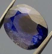 Unique 9.83ct ink blue Sapphire from Madagascar