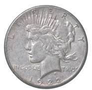 1922-S Peace Silver Dollar Misaligned Die Error
