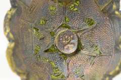 800 Silver 3D Turtle Green Enamel Tortoise Animal Pin/Brooch