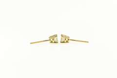 14K Yellow Gold 0.50 Ctw Round Diamond Solitaire Stud Earrings
