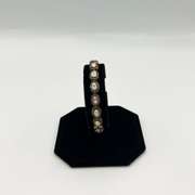 Vintage British Style 8ctw NATURAL DIAMONDS On 18kt Gold Filled Bracelet