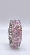 Gorgeous Pink Sapphire Eternity Band