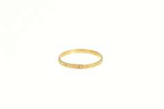 10K Yellow Gold Victorian Floral Pattern Child's Baby Ring