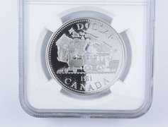PF70 UCAM 1981 Canada $1 Silver - Trans-Canada Railway - Graded NGC