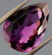 Glistening 7.80ct pear cut violet Amethyst
