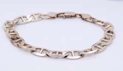 Vintage Italian Sterling Silver Fancy Link Bracelet