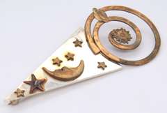 Vintage 925 Sterling Silver Signed Brooch