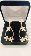 Sterling Silver Diamond Earrings
