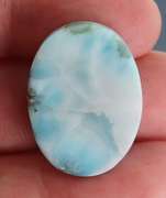 Lovely 28.83ct sky blue Larimar cabochon