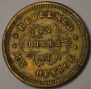 Oliver Boutwell Miller Troy New York Civil War Store Card (890B-33B) R-6
