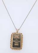 Vintage 925 Sterling Silver Fine Silver Pendant on Chain