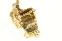 14K Yellow Gold 3D Boardwalk Cart Pusher Beach Motif Charm/Pendant