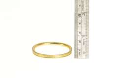 Gold Filled Grooved Pattern Retro Childs Bangle Bracelet