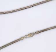 Vintage 925 Sterling Silver Snake Chain Necklace
