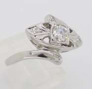 Vintage Diamond Bypass Ring