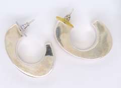 Vintage 925 Sterling Silver J Earrings
