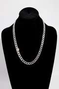 Sterling Silver 8.2mm Curb Link Chain 22 Inch