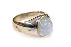 Fine Blue Star Sapphire in 14k Ring