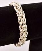 Byzantine Link Sterling Silver Bracelet