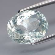 High Fire 3.54ct platinum blue Aquamarine