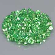 Tremendous 3.92ct untreated spring green Tsavorite set