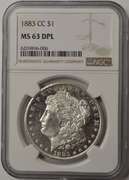 1883-CC Morgan Silver Dollar NGC MS63 DPL