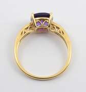 Nicely Faceted Amethyst Ring