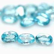 Vibrant blue! 9.80ct 14pc Cambodian Zircon set
