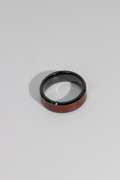 8mm Ceramic Wedding Band w/ Carbon Fiber Inlay Size 11