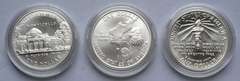 3 Modern Unc Silver Dollars
