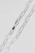 Italian .925 Sterling Silver 5.1mm Paperclip Chain 16 Inches