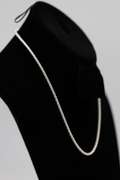 .925 Italian Sterling Silver 3mm Popcorn Chain Necklace 18 Inches